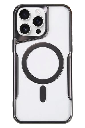 Newface Apple iPhone 16 Pro Kılıf Boyi Magsafe Silikon Kapak - Siyah