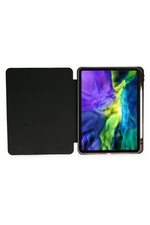 Newface Apple iPad Pro 11 (2024) Kılıf Kalemlikli Mars Tablet Kılıfı - Siyah
