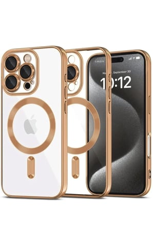 Newface Apple iPhone 16 Pro Max Kılıf Kross Magneticsafe Kapak - Çöl Titanyum