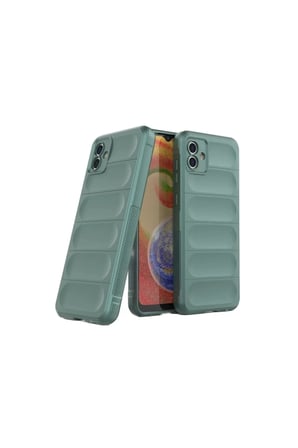 Newface Samsung Galaxy A06 Kılıf Optimum Silikon - Koyu Yeşil