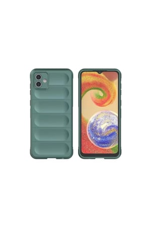 Newface Samsung Galaxy A06 Kılıf Optimum Silikon - Koyu Yeşil