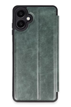 Newface Samsung Galaxy A06 Kılıf Flip Cover - Koyu Yeşil