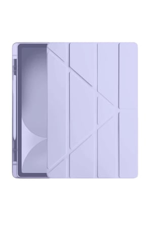 Newface Apple iPad Pro 11 (2024) Kılıf Kalemlikli Hugo Tablet Kılıfı - Lila