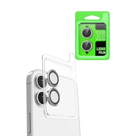 Newface Apple iPhone 16 Plus Raze Metal Kamera Lens - Beyaz