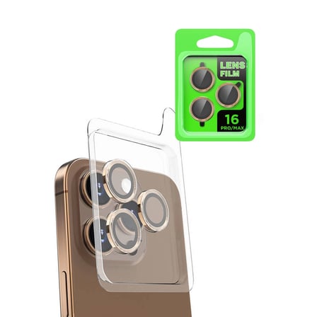 Newface Apple iPhone 16 Pro Max Raze Metal Kamera Lens - Desert