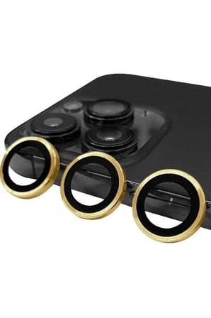 Newface Apple iPhone 14 Pro Max Raze Metal Kamera Lens - Gold