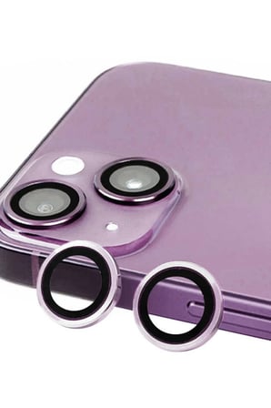 Newface Apple iPhone 14 Plus Raze Metal Kamera Lens - Mor