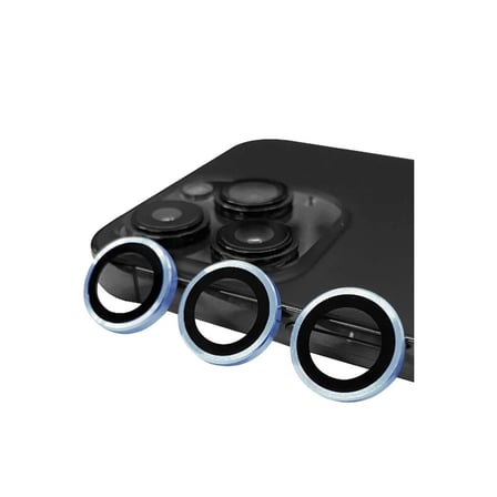 Newface Apple iPhone 13 Pro Max Raze Metal Kamera Lens - Mavi