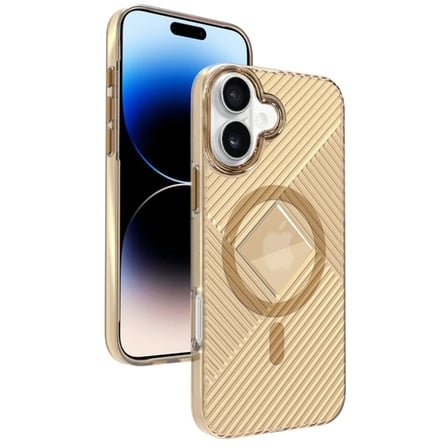 Joko Apple iPhone 16 Stella PC Sert Magsafe Kılıf - Gold