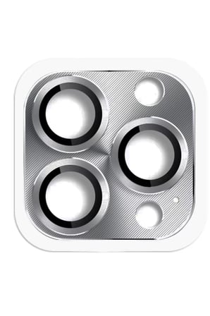 Newface Apple iPhone 16 Pro Max Pers Alüminyum Kamera Lens - Gri