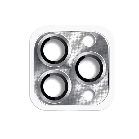 Newface Apple iPhone 16 Pro Max Pers Alüminyum Kamera Lens - Gri