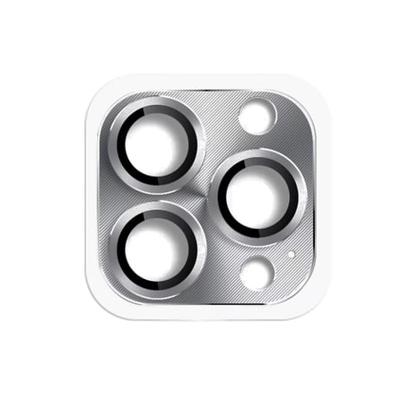 Newface Apple iPhone 16 Pro Max Pers Alüminyum Kamera Lens - Gri