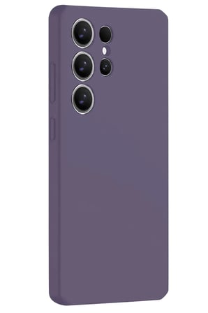 Newface Samsung Galaxy S25 Ultra Kılıf Nano içi Kadife Silikon - Mor
