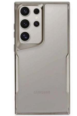 Newface Samsung Galaxy S25 Ultra Kılıf Boyi Silikon Kapak - Titan Gri