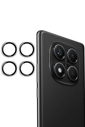 Joko Xiaomi Redmi Note 14 Pro 4G PVD Metal Kamera Lens - Gümüş