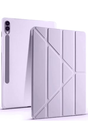 Newface Samsung Galaxy X610 Tab S9 FE Plus 12.4 Kılıf Kalemlikli Mars Tablet Kılıfı - Lila
