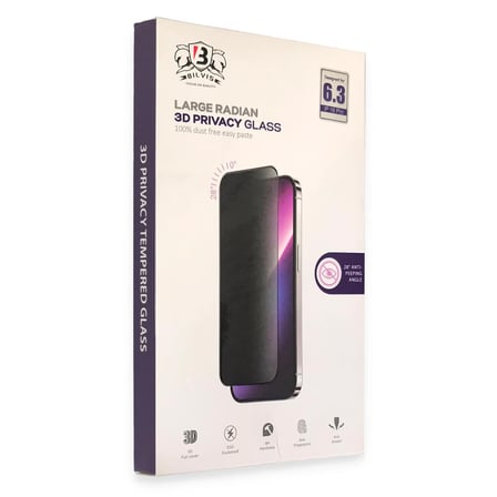 Newface Apple iPhone 16E Bilvis 3D Radian Hayalet Cam Ekran Koruyucu