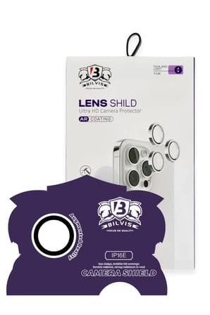 Newface Apple iPhone 16E Bilvis Titan Kamera Lens - Beyaz