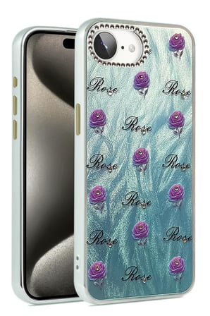 Newface Apple iPhone 16E Kılıf Blade Aynalı Desenli Kapak - Desen 9