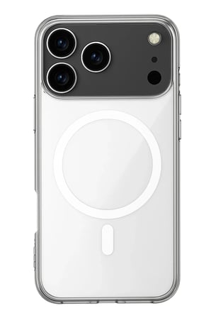 Newface Apple iPhone 17 Pro Kılıf Magneticsafe Şeffaf Silikon - Şeffaf