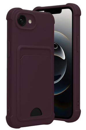 Newface Apple iPhone 16E Kelvin Kartvizitli Silikon - Derin Mor