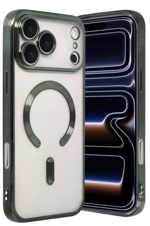 Newface Apple iPhone 17 Pro Kross Magneticsafe Kapak - Koyu Yeşil