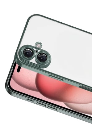 Newface Apple iPhone 17 Razer Lensli Silikon - Yeşil