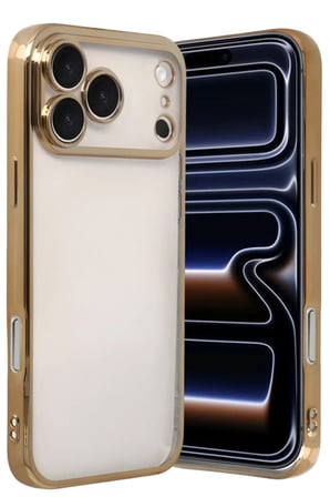 Newface Apple iPhone 17 Pro Max Razer Lensli Silikon - Gold
