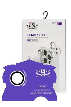 Newface Apple iPhone 17 Air Bilvis Titan Kamera Lens - Gümüş