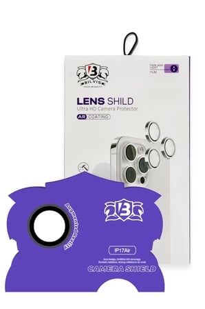 Newface Apple iPhone 17 Air Bilvis Titan Kamera Lens - Siyah