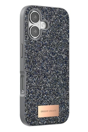 Onegif Apple iPhone 17 Bright Simli Kapak - Gümüş