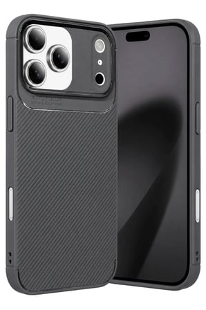 Newface Apple iPhone 17 Pro Max Auto Focus Karbon Kapak - Gri