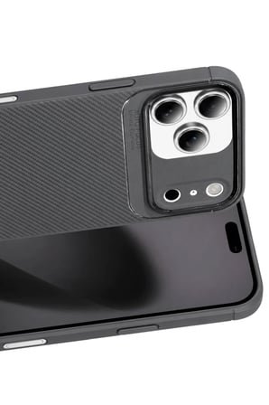 Newface Apple iPhone 17 Pro Max Auto Focus Karbon Kapak - Gri
