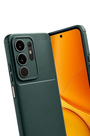 Newface Vivo Y29 4G Auto Focus Karbon Kapak - Koyu Yeşil