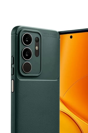 Newface Vivo Y29 4G Auto Focus Karbon Kapak - Koyu Yeşil