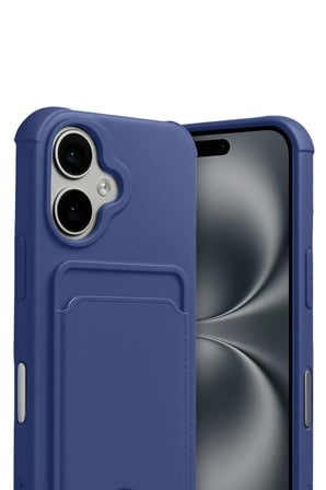 Newface Apple iPhone 17 Kelvin Kartvizitli Silikon - Lacivert