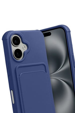 Newface Apple iPhone 17 Kelvin Kartvizitli Silikon - Lacivert