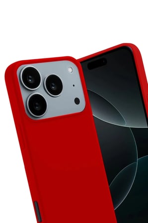 Newface Apple iPhone 17 Pro Max First Silikon - Kırmızı