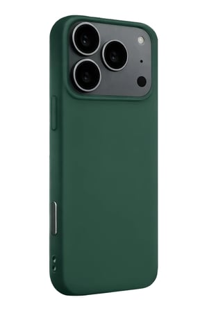 Newface Apple iPhone 17 Pro Max Nano içi Kadife Silikon - Koyu Yeşil