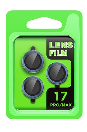 Newface Apple iPhone 17 Pro Raze Metal Kamera Lens - Koyu Mavi