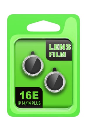 Newface Apple iPhone 16E Raze Metal Kamera Lens - Gümüş