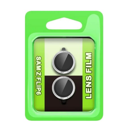 Newface Samsung Galaxy Z Flip 6 Raze Metal Kamera Lens - Gümüş