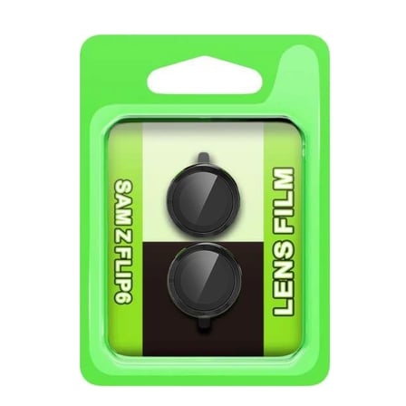 Newface Samsung Galaxy Z Flip 6 Raze Metal Kamera Lens - Siyah