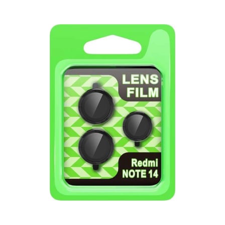 Newface Xiaomi Note 14 5G Raze Metal Kamera Lens - Siyah