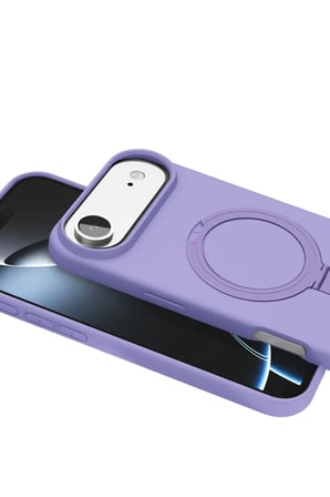 Newface Apple iPhone 17 Air Regal Magsafe Standlı Kapak - Lila