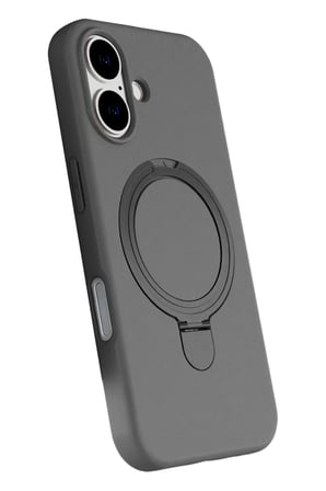 Newface Apple iPhone 16 Regal Magsafe Standlı Kapak - Titan Gri