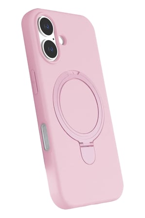 Newface Apple iPhone 16 Regal Magsafe Standlı Kapak - Açık Pembe