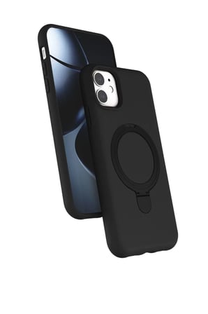 Newface Apple iPhone 11 Regal Magsafe Standlı Kapak - Siyah
