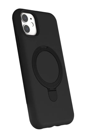 Newface Apple iPhone 11 Regal Magsafe Standlı Kapak - Siyah