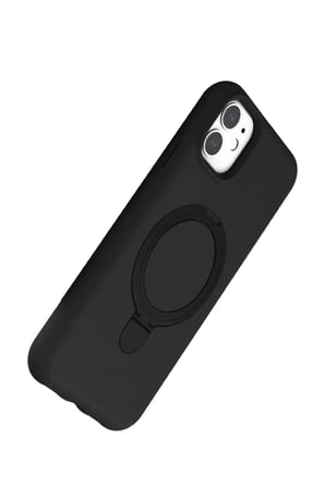 Newface Apple iPhone 11 Regal Magsafe Standlı Kapak - Siyah
